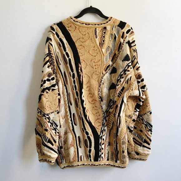 VINTAGE 1990s Tundra Textured Chunky Knit Sweater - Picture 6 of 8